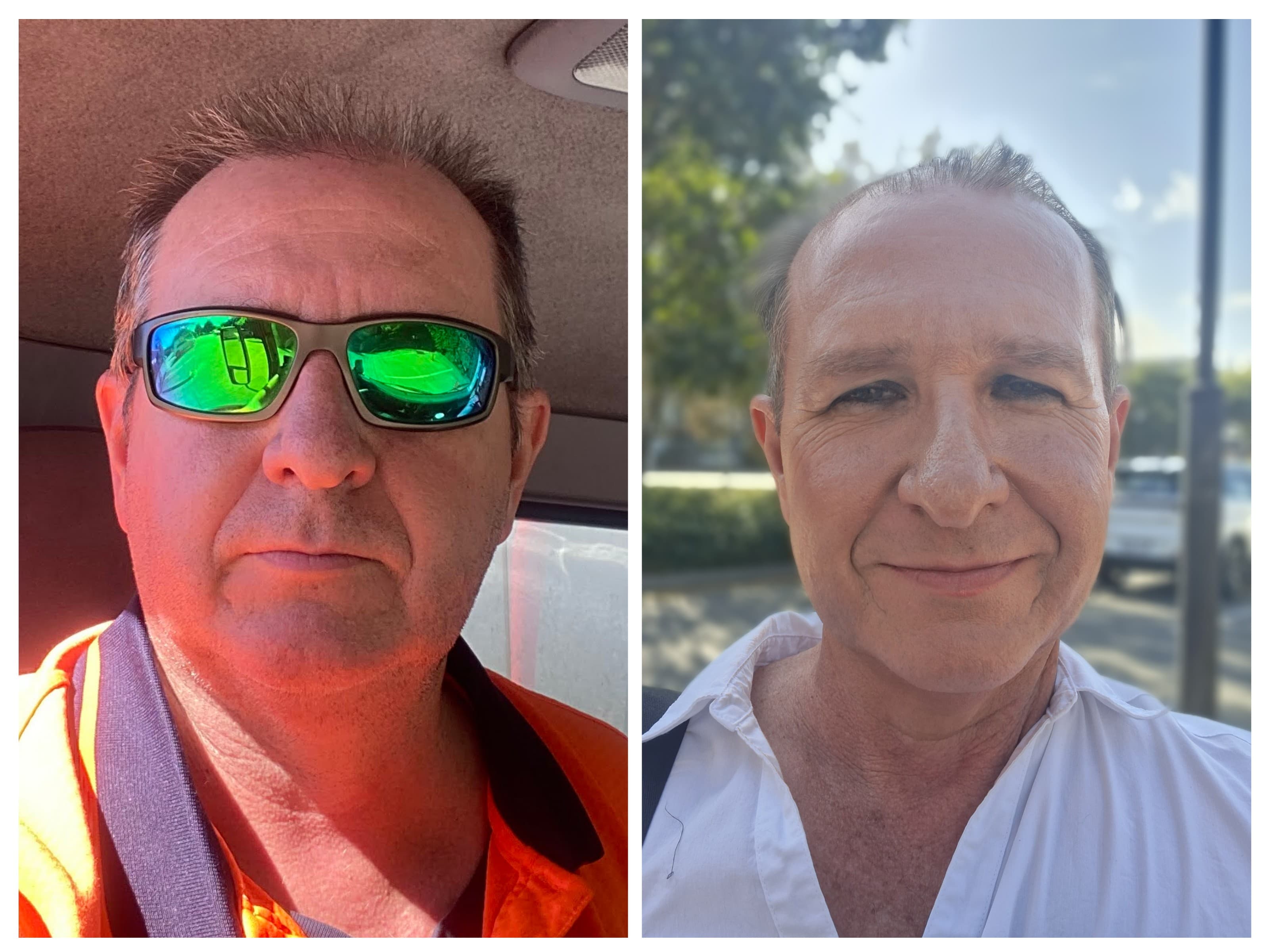 Before and after transformation photos - 17kg weight loss